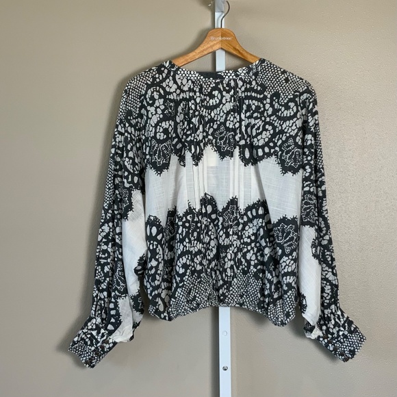 Anthropologie Puff-Sleeve Peasant Blouse - Picture 14 of 16